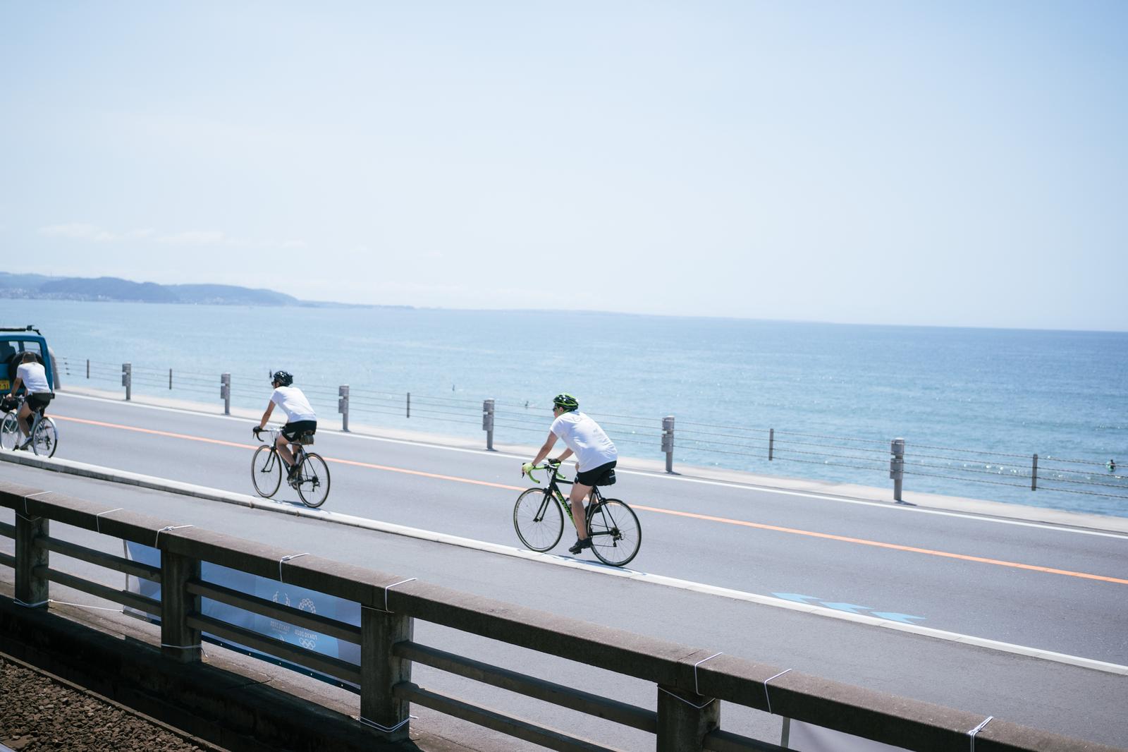 しまなみ海道をサイクリングする様子(愛媛県今治市〜広島県尾道市)